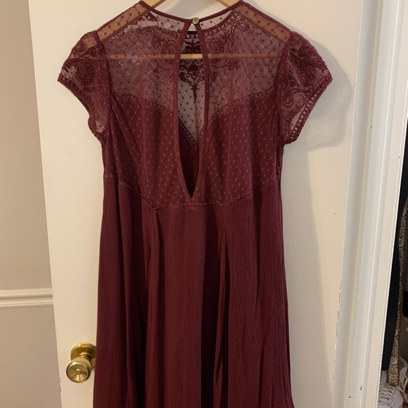 🏁SOLD ON FB🏁 URBAN OUTFITTERS Kimichi Blue Wine Swing Dress💃🏼 - Picture 4 of 7